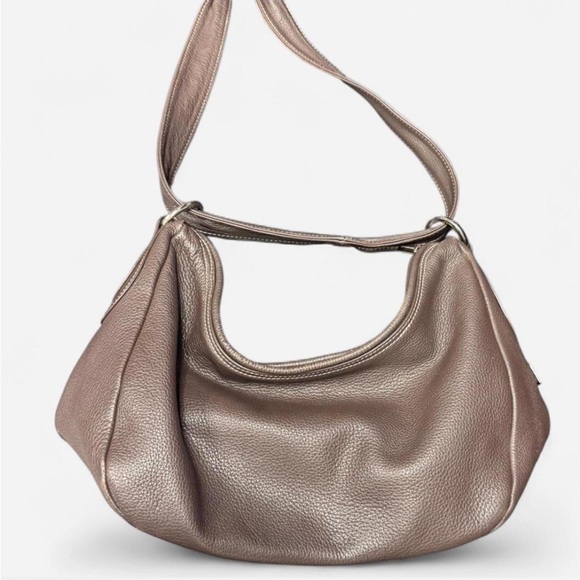 Elegant Brown Leather Hobo Bag - Picture 3 of 10